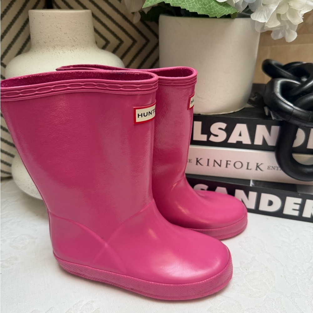 Hunter Pink Rain & Snow Boots Waterproof Mid-Calf - Picture 7 of 11
